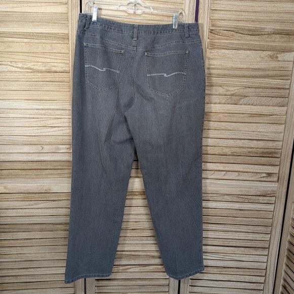 Talbots Petite Stretch Gray Denim Jeans Size 14 - Picture 8 of 11